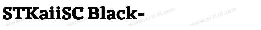 STKaiiSC Black字体转换